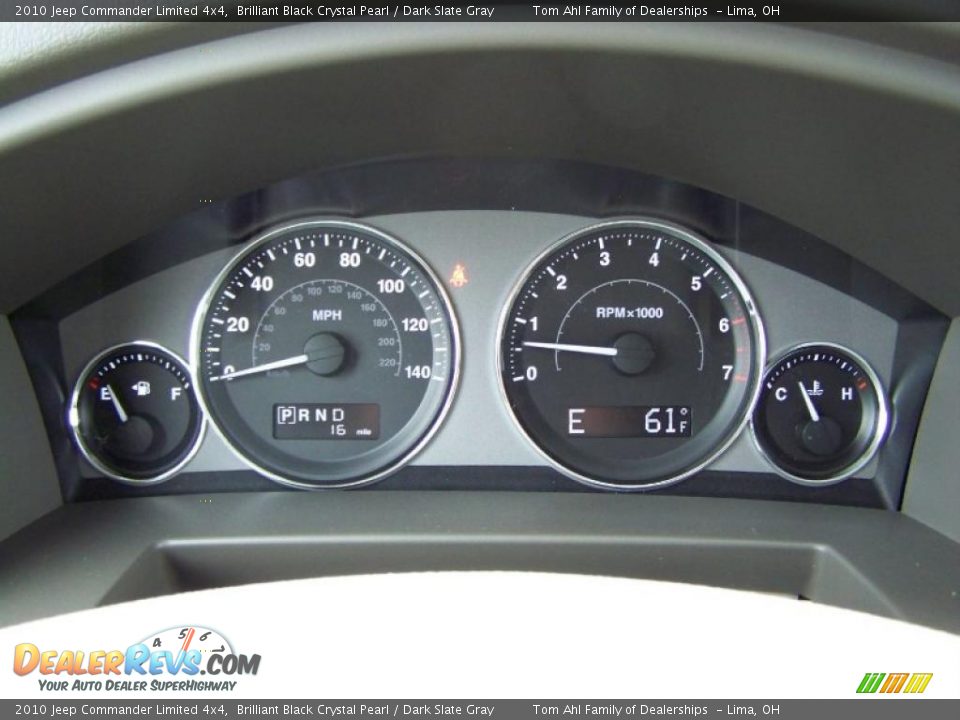 2010 Jeep Commander Limited 4x4 Brilliant Black Crystal Pearl / Dark Slate Gray Photo #24