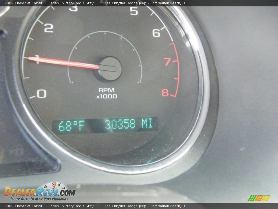 2009 Chevrolet Cobalt LT Sedan Victory Red / Gray Photo #29