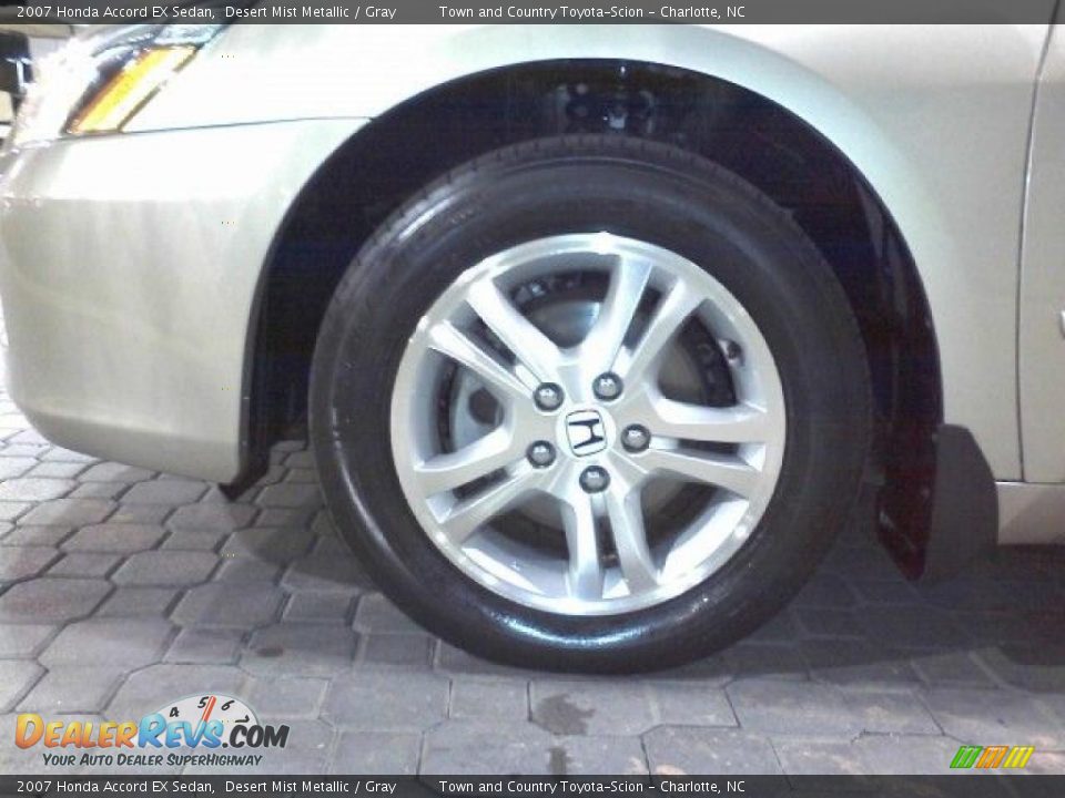 2007 Honda Accord EX Sedan Desert Mist Metallic / Gray Photo #3