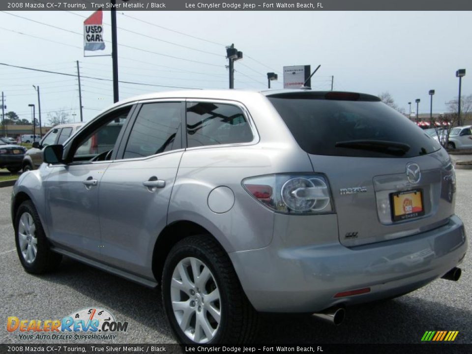 2008 Mazda CX-7 Touring True Silver Metallic / Black Photo #3