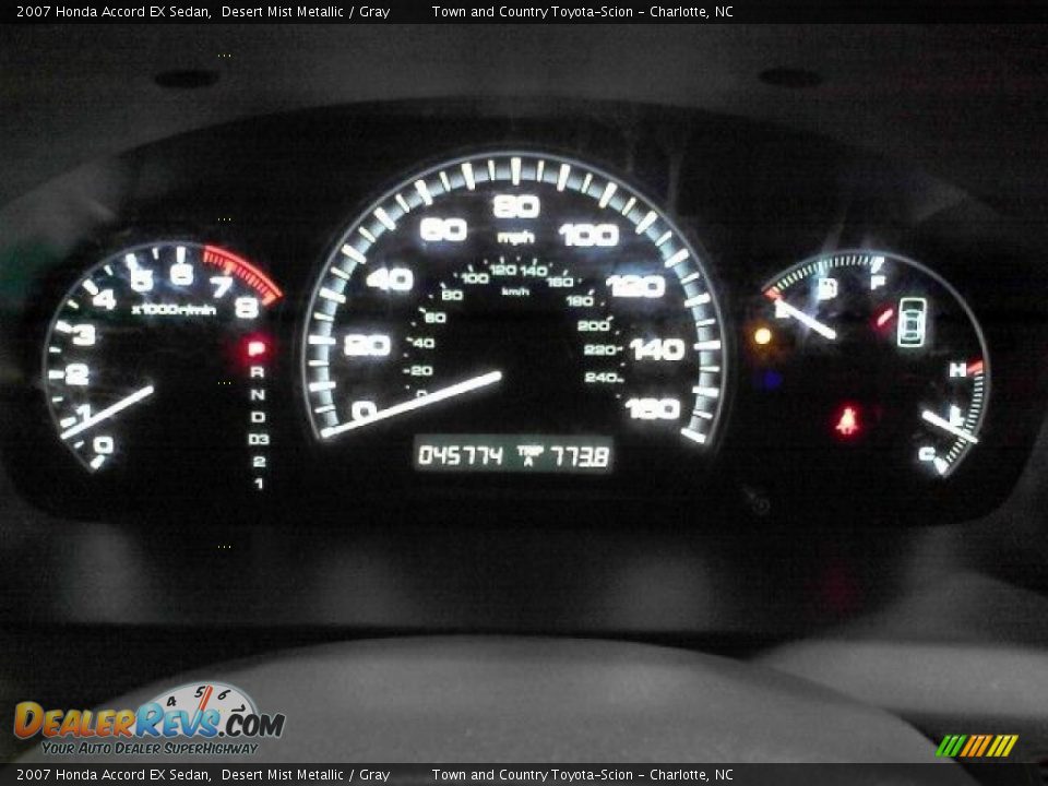 2007 Honda Accord EX Sedan Desert Mist Metallic / Gray Photo #9