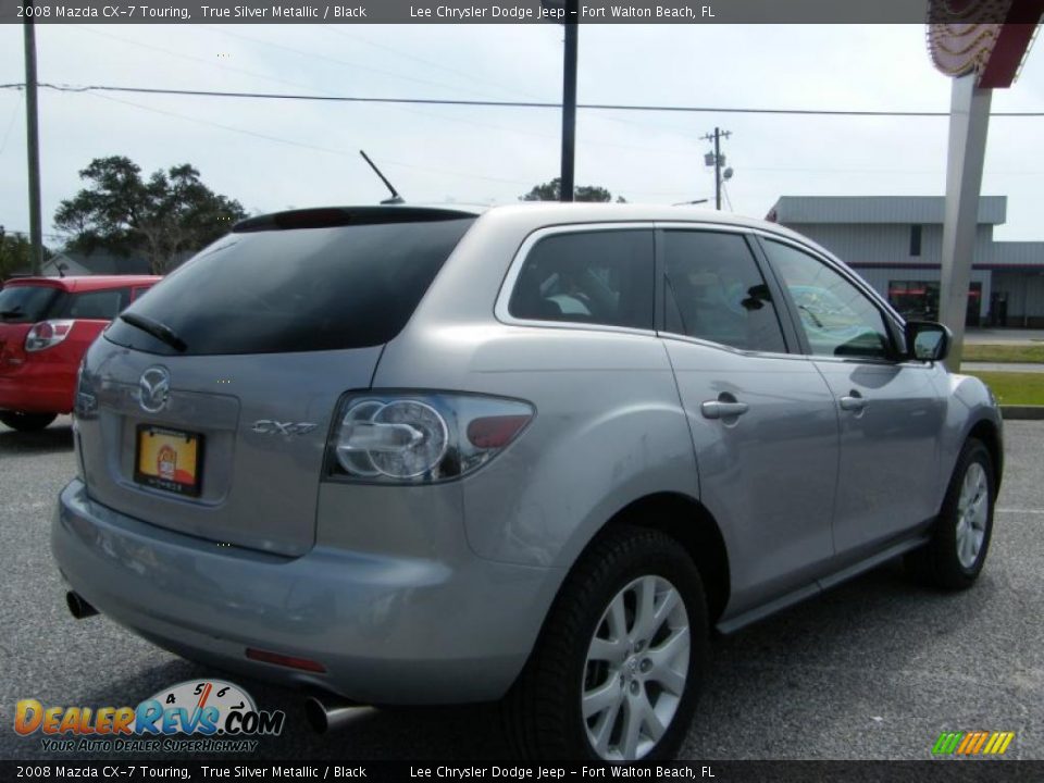 2008 Mazda CX-7 Touring True Silver Metallic / Black Photo #5