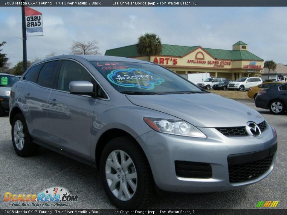 2008 Mazda CX-7 Touring True Silver Metallic / Black Photo #7
