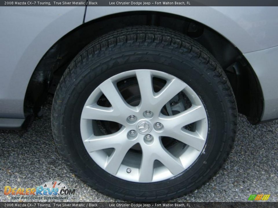 2008 Mazda CX-7 Touring True Silver Metallic / Black Photo #11