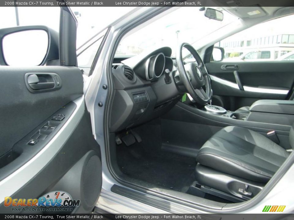 2008 Mazda CX-7 Touring True Silver Metallic / Black Photo #13