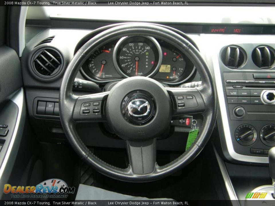 2008 Mazda CX-7 Touring True Silver Metallic / Black Photo #19