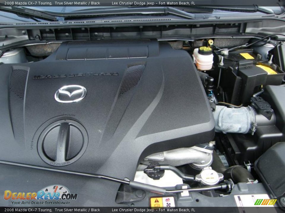 2008 Mazda CX-7 Touring True Silver Metallic / Black Photo #28