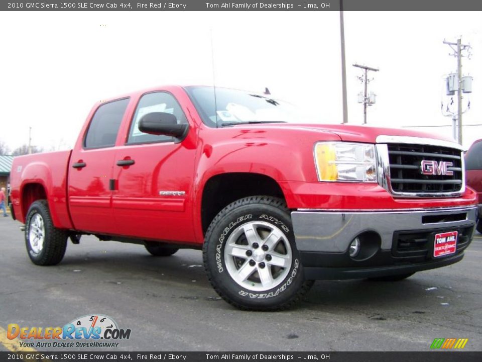 2010 GMC Sierra 1500 SLE Crew Cab 4x4 Fire Red / Ebony Photo #1