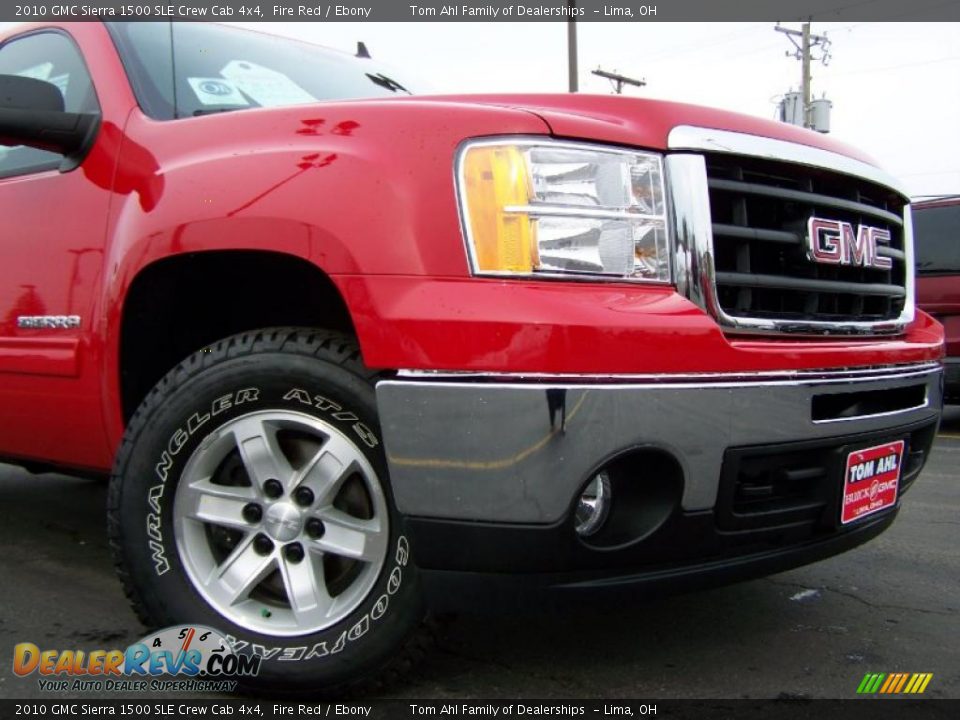 2010 GMC Sierra 1500 SLE Crew Cab 4x4 Fire Red / Ebony Photo #2