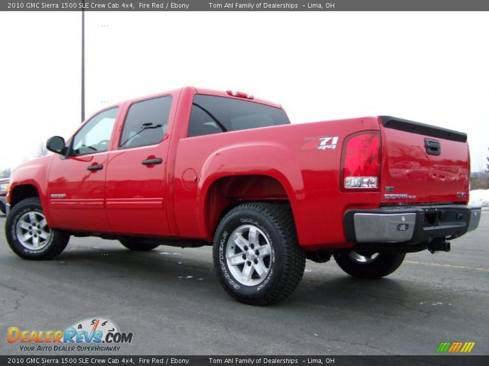 2010 GMC Sierra 1500 SLE Crew Cab 4x4 Fire Red / Ebony Photo #4