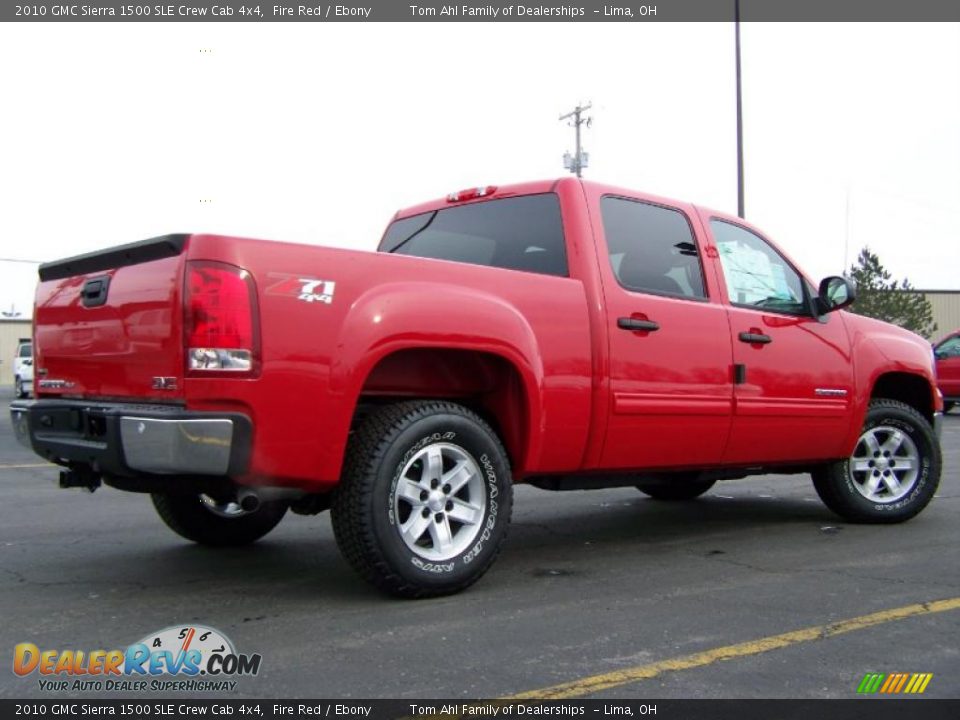 2010 GMC Sierra 1500 SLE Crew Cab 4x4 Fire Red / Ebony Photo #7