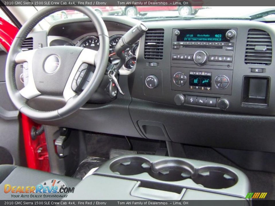 2010 GMC Sierra 1500 SLE Crew Cab 4x4 Fire Red / Ebony Photo #15