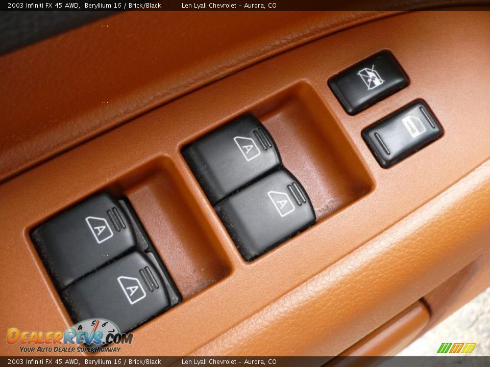 2003 Infiniti FX 45 AWD Beryllium 16 / Brick/Black Photo #8