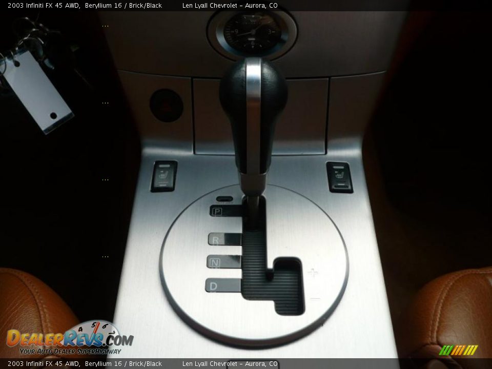 2003 Infiniti FX 45 AWD Beryllium 16 / Brick/Black Photo #16