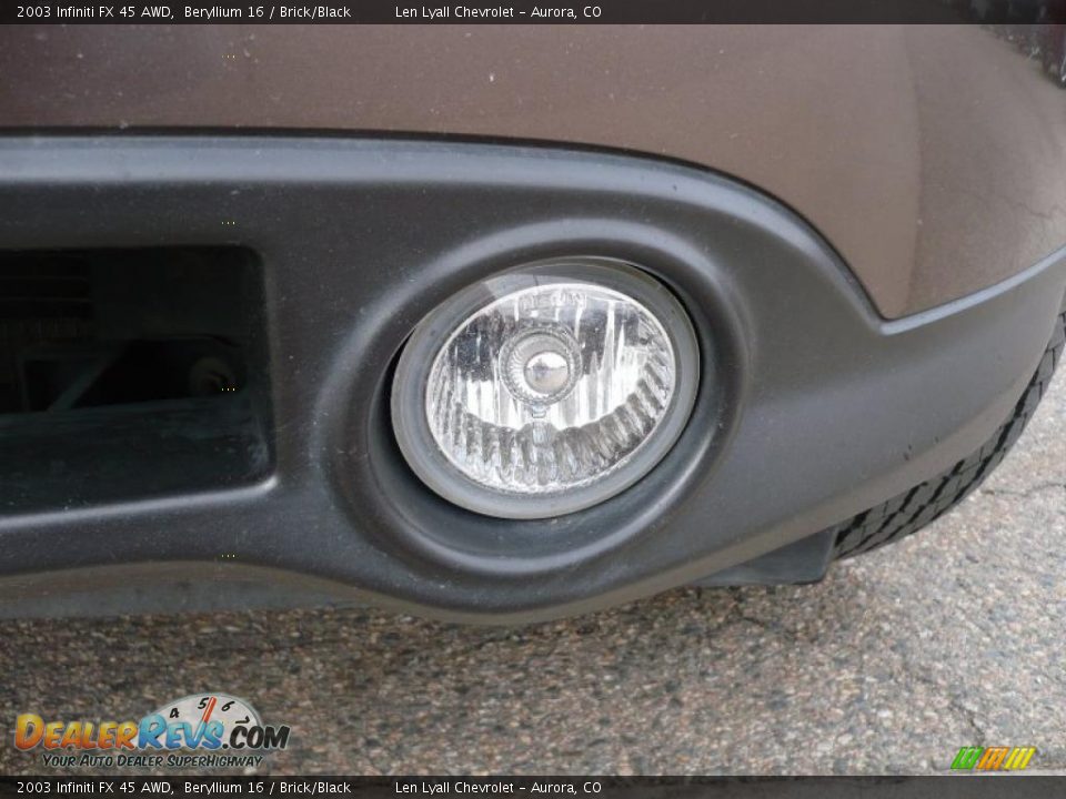 2003 Infiniti FX 45 AWD Beryllium 16 / Brick/Black Photo #20