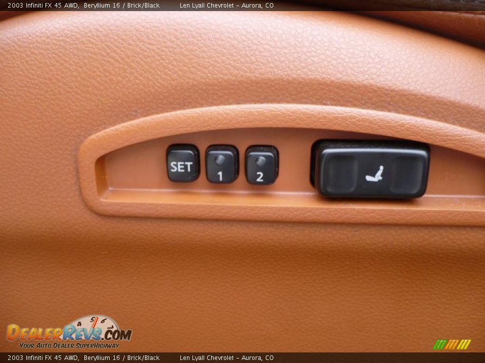 2003 Infiniti FX 45 AWD Beryllium 16 / Brick/Black Photo #22