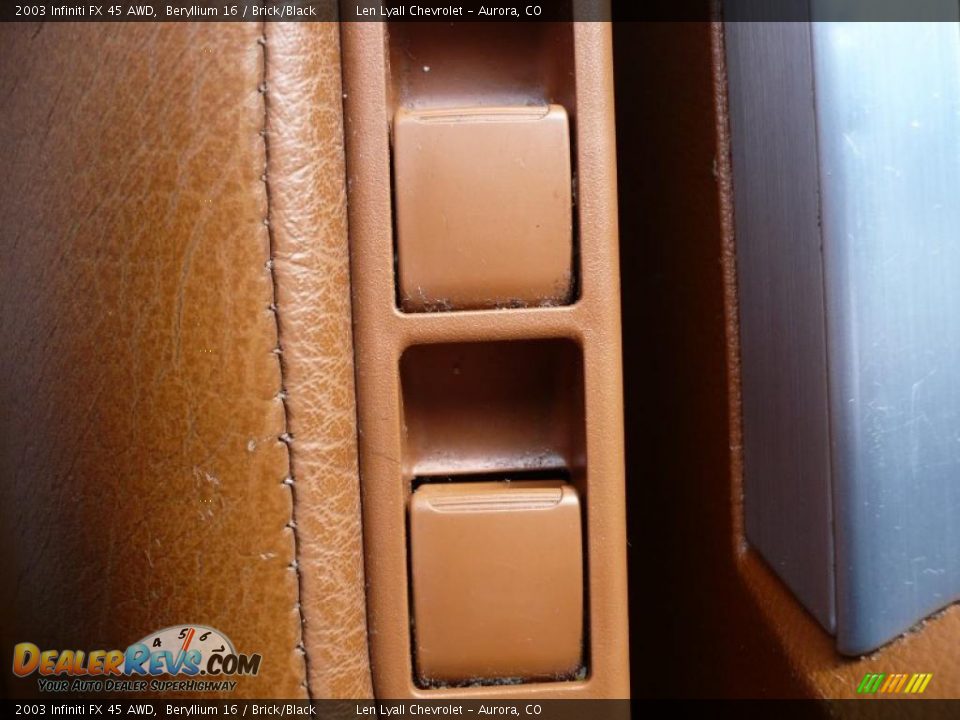 2003 Infiniti FX 45 AWD Beryllium 16 / Brick/Black Photo #26