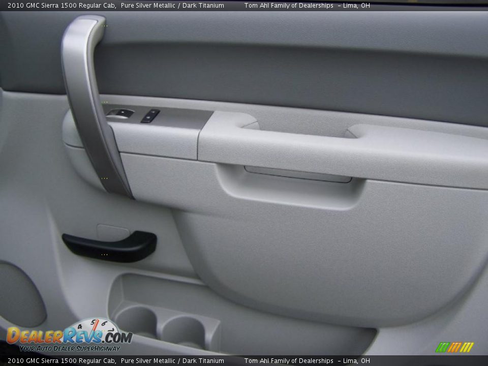 2010 GMC Sierra 1500 Regular Cab Pure Silver Metallic / Dark Titanium Photo #13