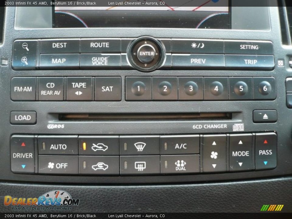 2003 Infiniti FX 45 AWD Beryllium 16 / Brick/Black Photo #29