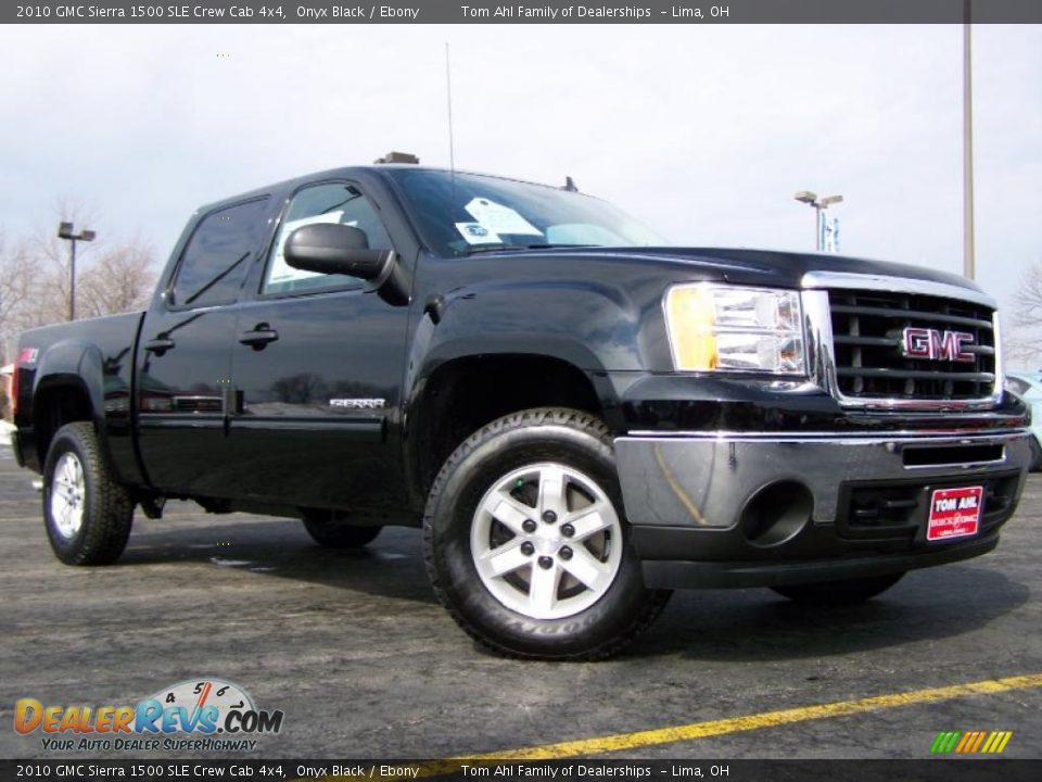 2010 GMC Sierra 1500 SLE Crew Cab 4x4 Onyx Black / Ebony Photo #1