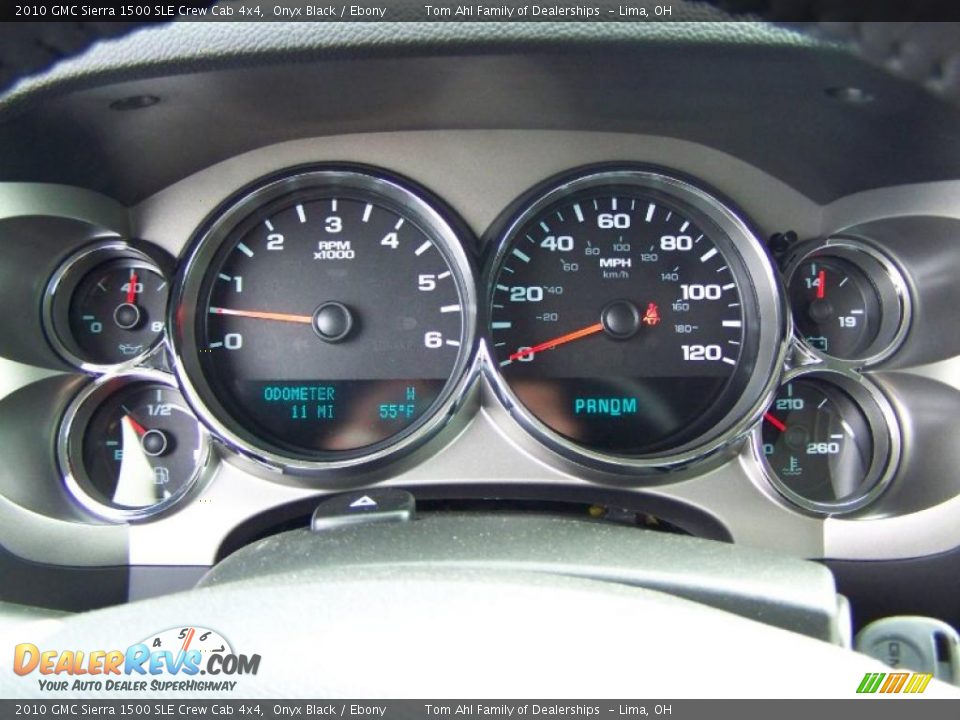 2010 GMC Sierra 1500 SLE Crew Cab 4x4 Onyx Black / Ebony Photo #17