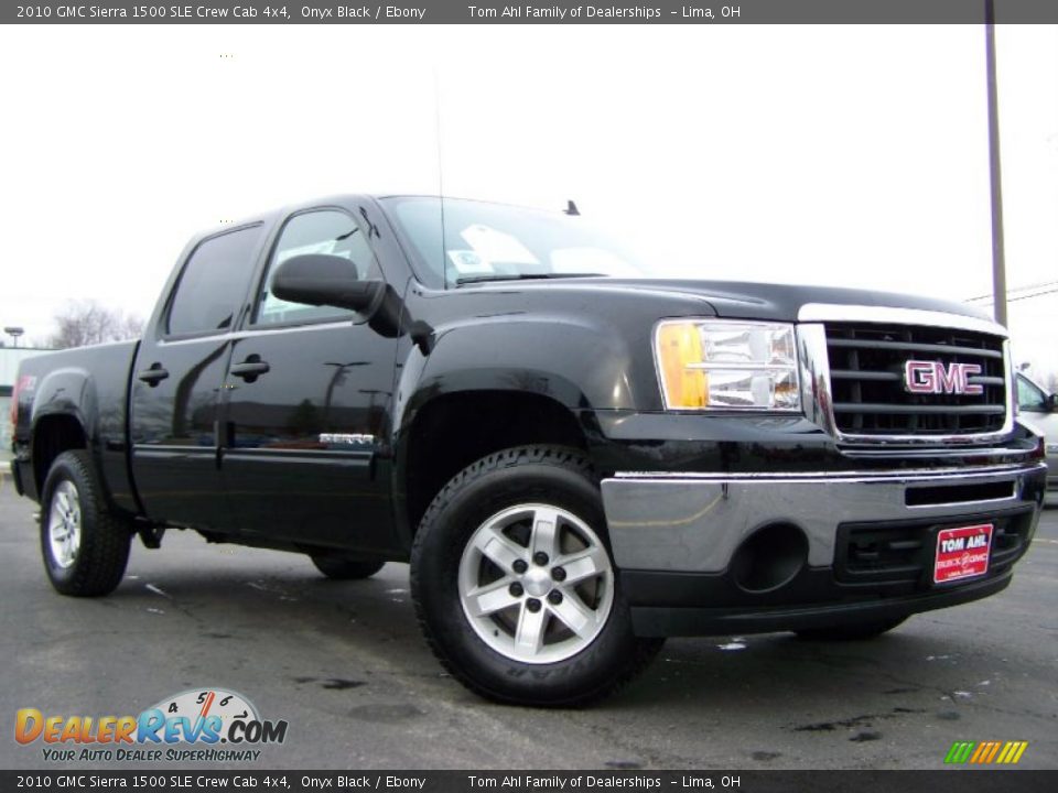 2010 GMC Sierra 1500 SLE Crew Cab 4x4 Onyx Black / Ebony Photo #1