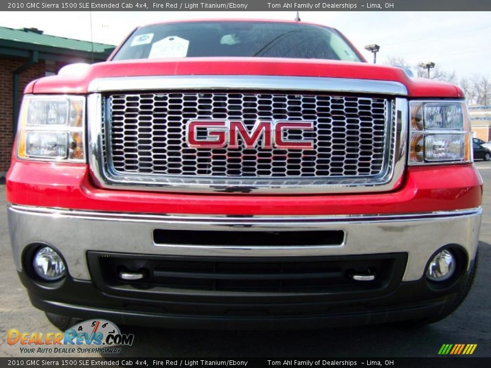 2010 GMC Sierra 1500 SLE Extended Cab 4x4 Fire Red / Light Titanium/Ebony Photo #3