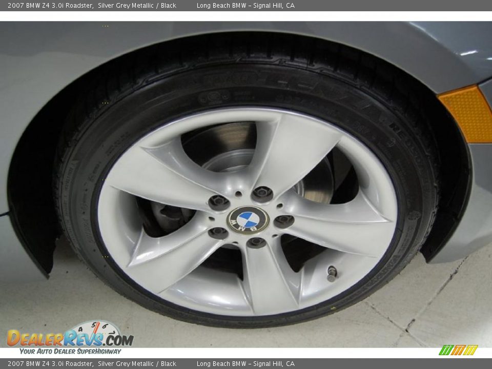 2007 BMW Z4 3.0i Roadster Silver Grey Metallic / Black Photo #3