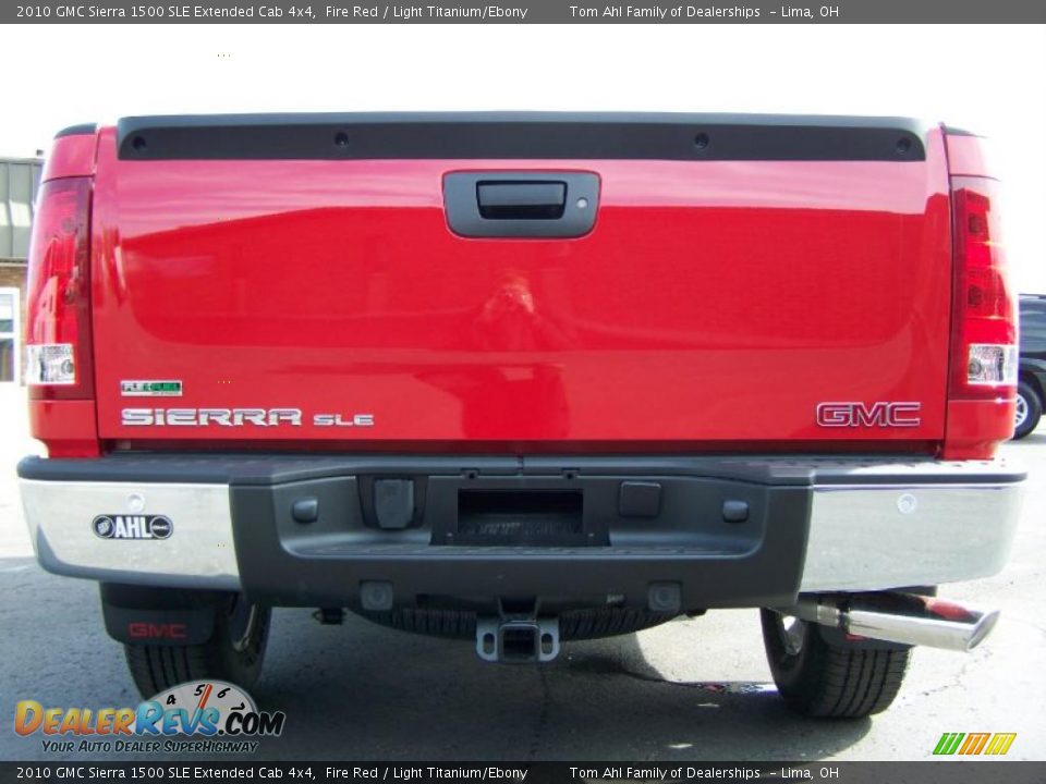2010 GMC Sierra 1500 SLE Extended Cab 4x4 Fire Red / Light Titanium/Ebony Photo #6