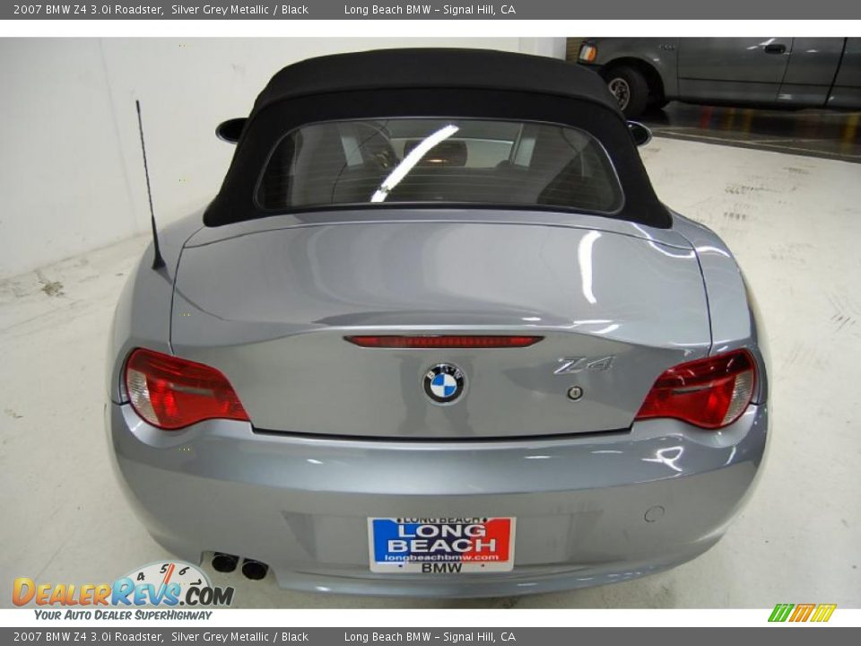 2007 BMW Z4 3.0i Roadster Silver Grey Metallic / Black Photo #7