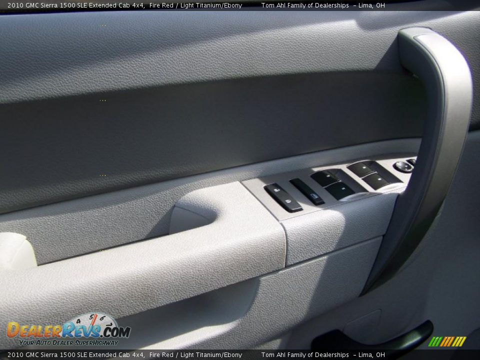 2010 GMC Sierra 1500 SLE Extended Cab 4x4 Fire Red / Light Titanium/Ebony Photo #11