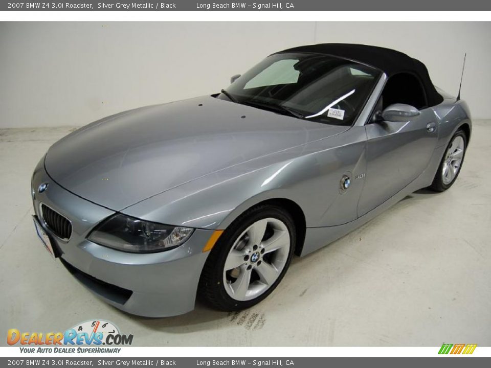 2007 BMW Z4 3.0i Roadster Silver Grey Metallic / Black Photo #10