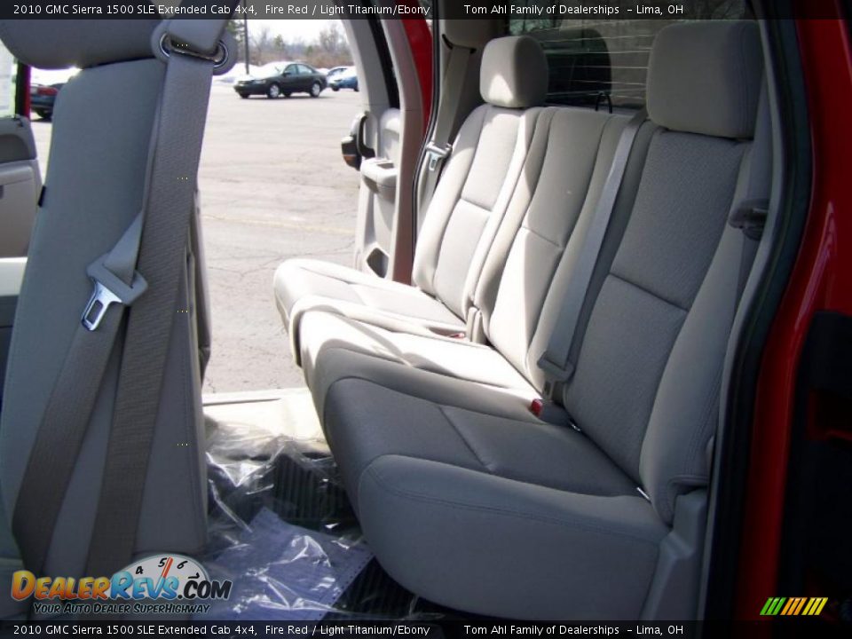 2010 GMC Sierra 1500 SLE Extended Cab 4x4 Fire Red / Light Titanium/Ebony Photo #12