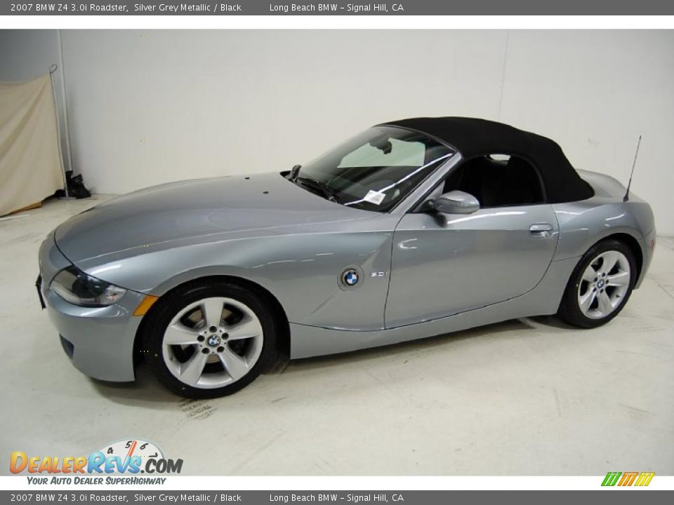 2007 BMW Z4 3.0i Roadster Silver Grey Metallic / Black Photo #11