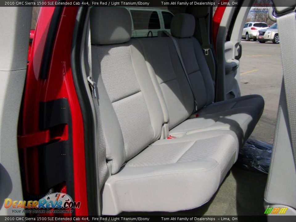2010 GMC Sierra 1500 SLE Extended Cab 4x4 Fire Red / Light Titanium/Ebony Photo #13
