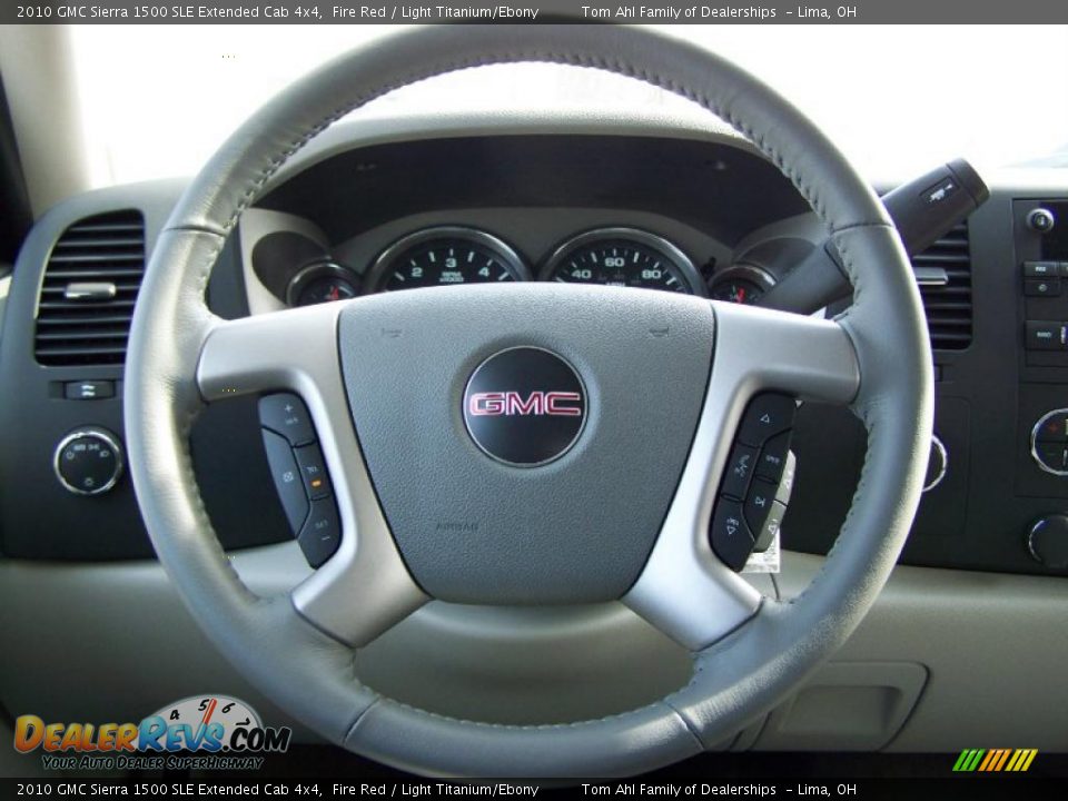 2010 GMC Sierra 1500 SLE Extended Cab 4x4 Fire Red / Light Titanium/Ebony Photo #18