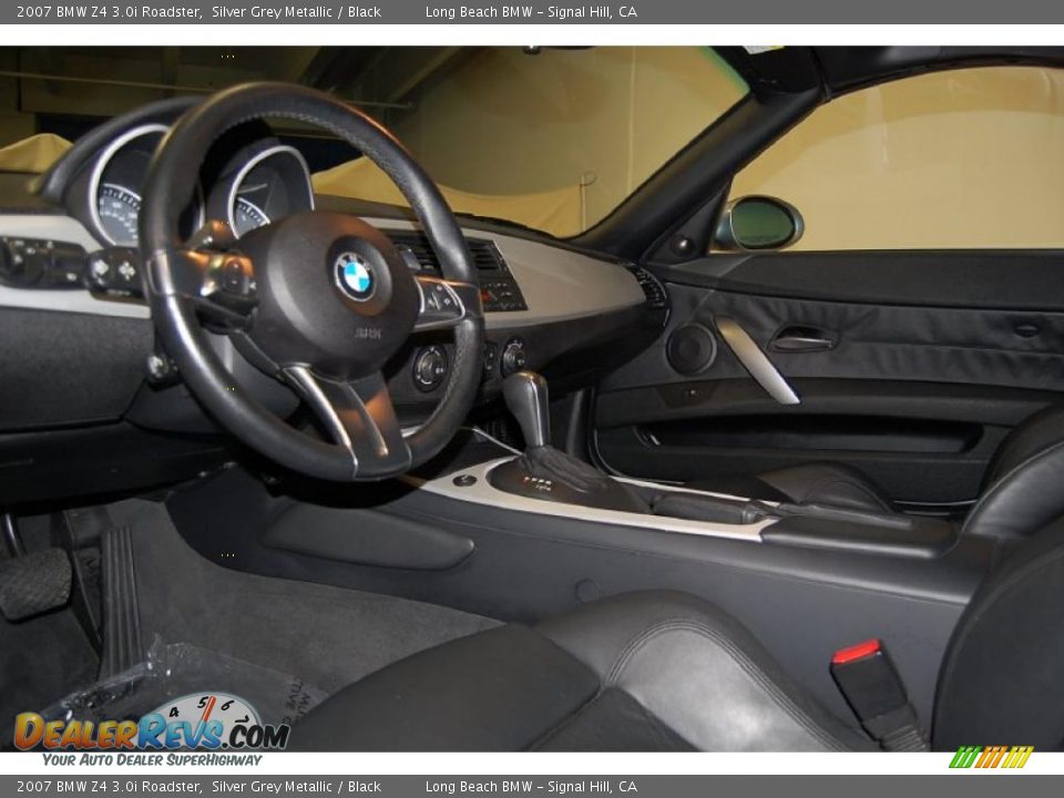 2007 BMW Z4 3.0i Roadster Silver Grey Metallic / Black Photo #18