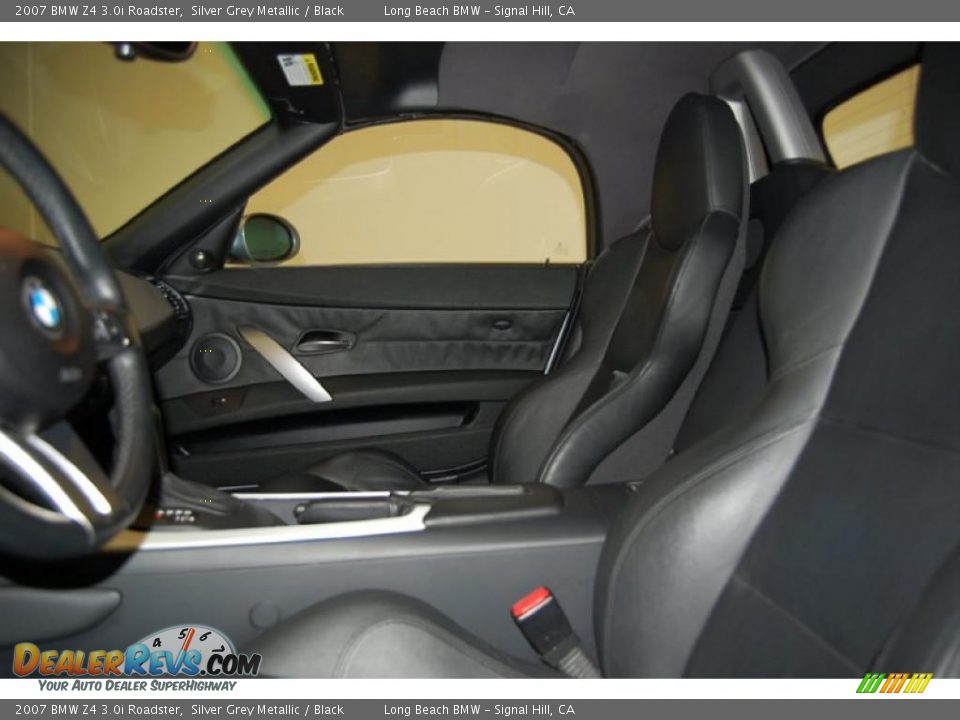 2007 BMW Z4 3.0i Roadster Silver Grey Metallic / Black Photo #19