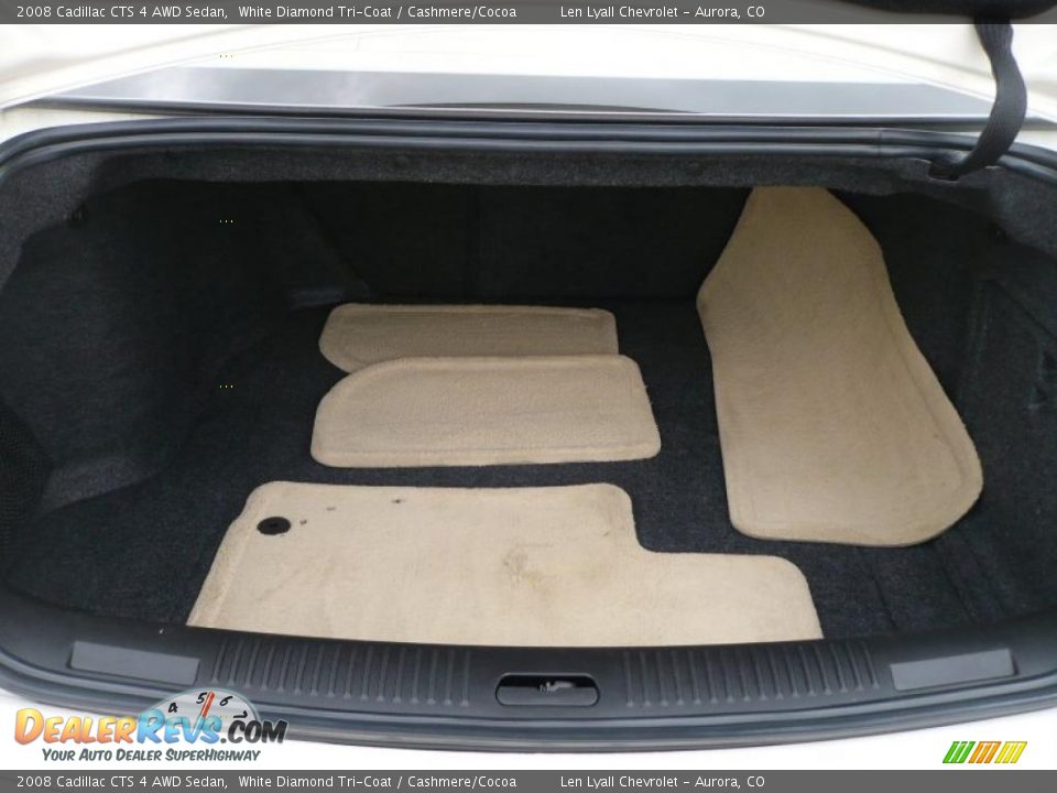 2008 Cadillac CTS 4 AWD Sedan White Diamond Tri-Coat / Cashmere/Cocoa Photo #12