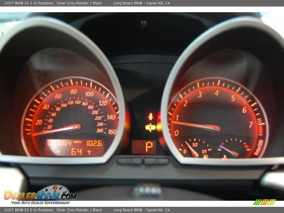 2007 BMW Z4 3.0i Roadster Silver Grey Metallic / Black Photo #24