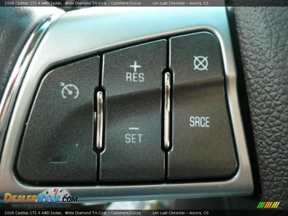 2008 Cadillac CTS 4 AWD Sedan White Diamond Tri-Coat / Cashmere/Cocoa Photo #22