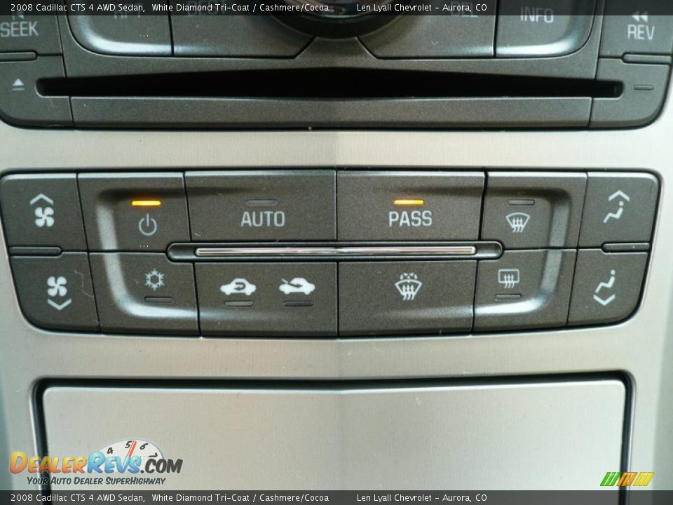 2008 Cadillac CTS 4 AWD Sedan White Diamond Tri-Coat / Cashmere/Cocoa Photo #27