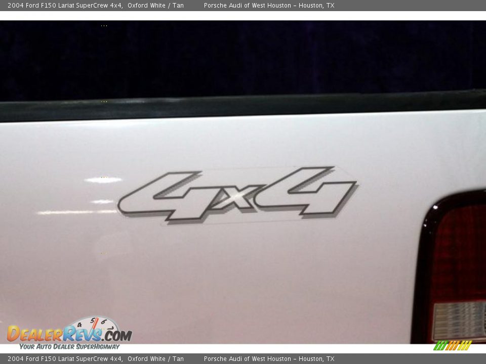2004 Ford F150 Lariat SuperCrew 4x4 Oxford White / Tan Photo #14