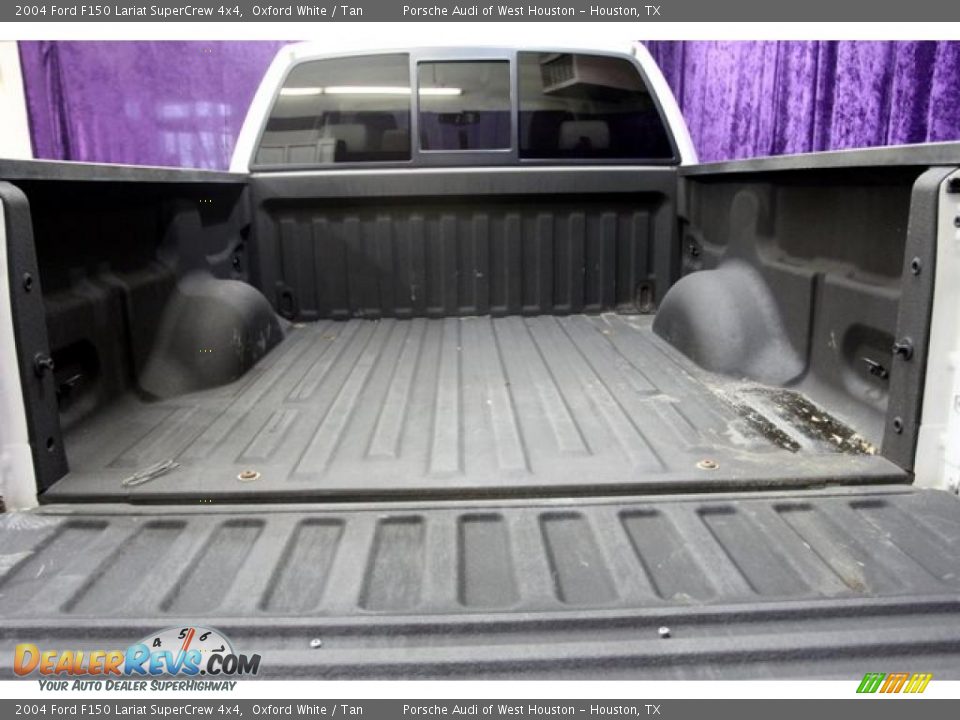 2004 Ford F150 Lariat SuperCrew 4x4 Oxford White / Tan Photo #16