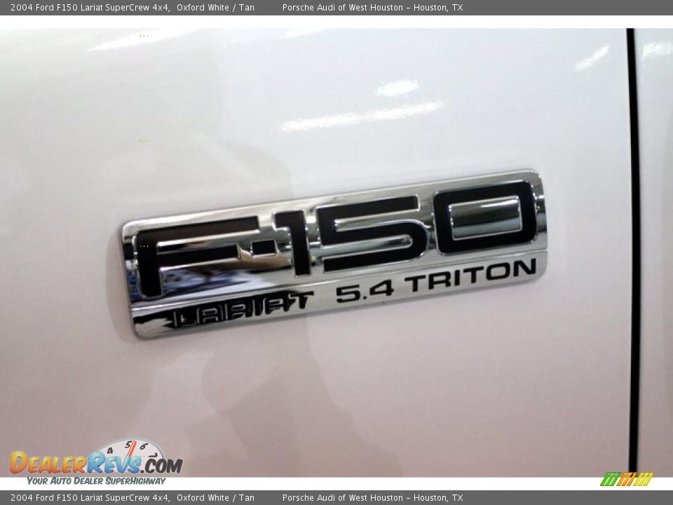 2004 Ford F150 Lariat SuperCrew 4x4 Oxford White / Tan Photo #17