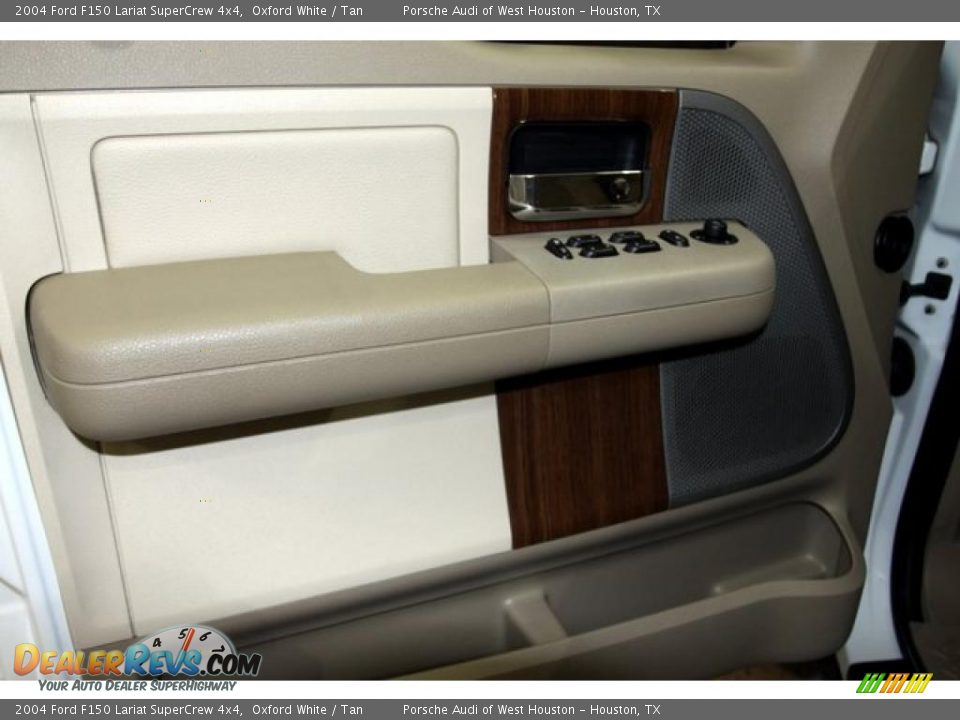 2004 Ford F150 Lariat SuperCrew 4x4 Oxford White / Tan Photo #18