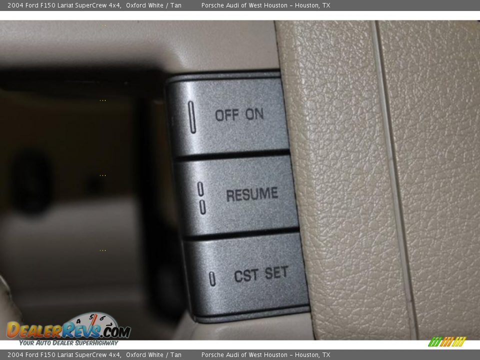 2004 Ford F150 Lariat SuperCrew 4x4 Oxford White / Tan Photo #24