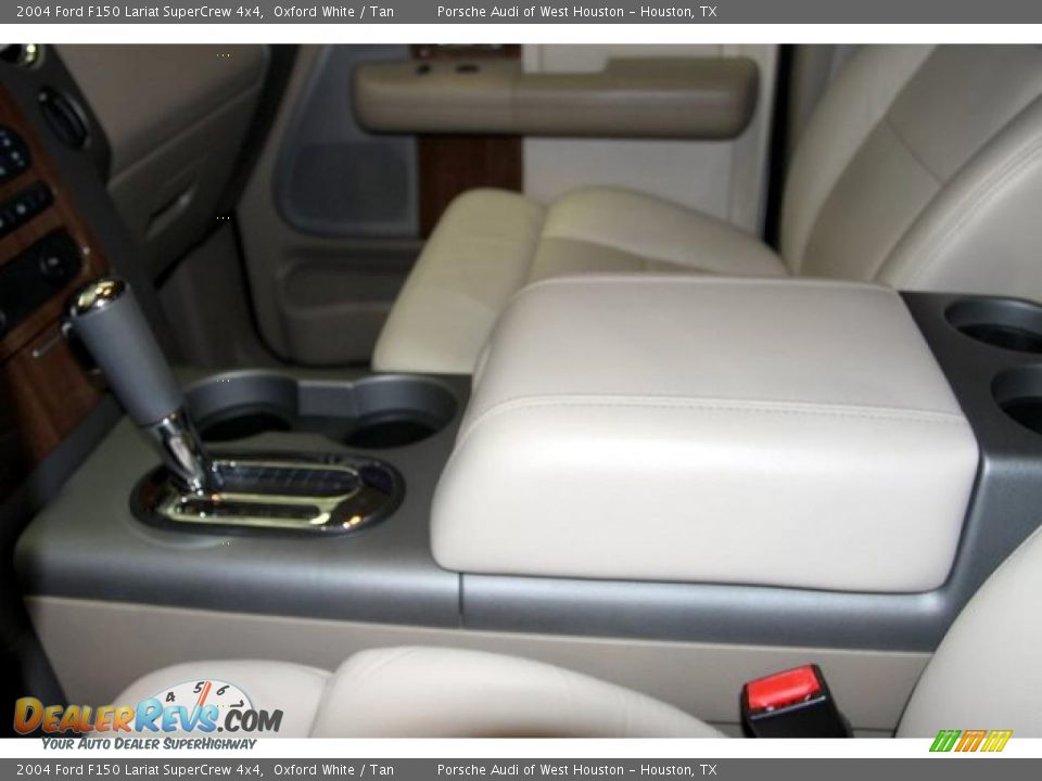 2004 Ford F150 Lariat SuperCrew 4x4 Oxford White / Tan Photo #27