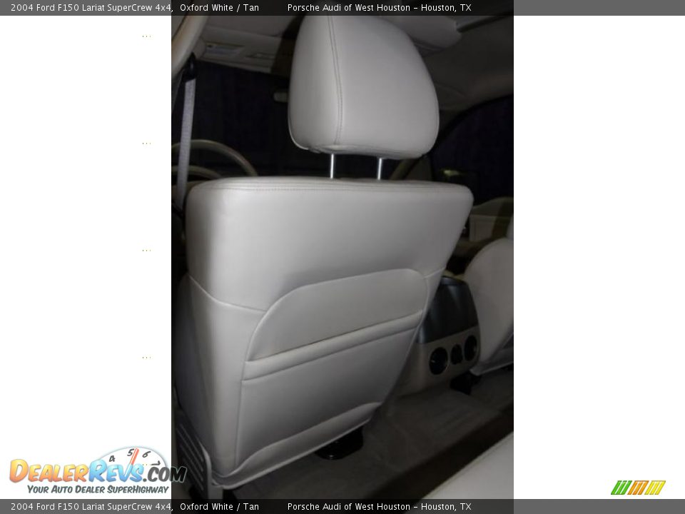 2004 Ford F150 Lariat SuperCrew 4x4 Oxford White / Tan Photo #35
