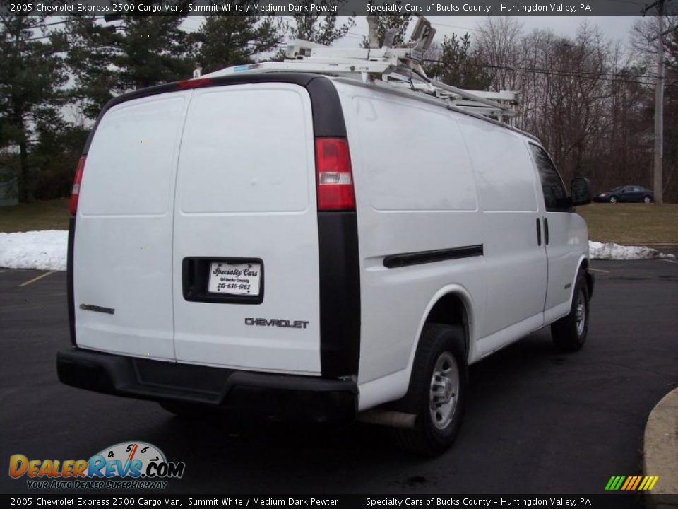 2005 Chevrolet Express 2500 Cargo Van Summit White / Medium Dark Pewter Photo #9